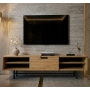 Szafka RTV-67 Drewno Lite Dąb Loft Lakier Rozmiary od 100 cm do 200 cm PREMIUM